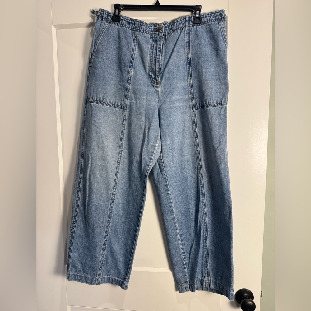 Vintage Ralph Lauren Jeans High Rise Relaxed Fit 100% cotton light blue - Picture 1 of 10